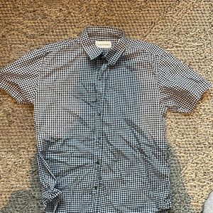 NWOT ✨Mens short plaid button down Coastaoro Large 100% cotton